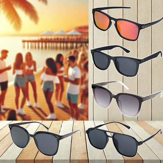 Solglasögon i många designer  -  från klassiskt till trendigt! - 49,- / 3056-Naturvit