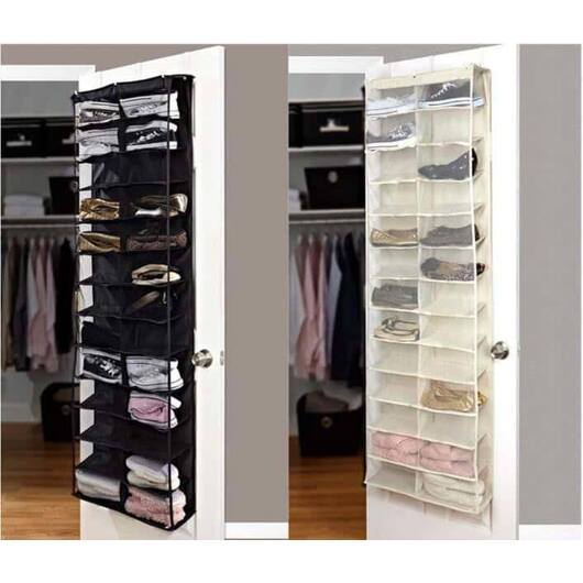 Smart skohylla som hängs på dörrar - Vit