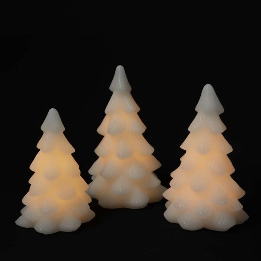 LED ljus - julgran m/timmar - 16,18 eller 20 cm - vit -