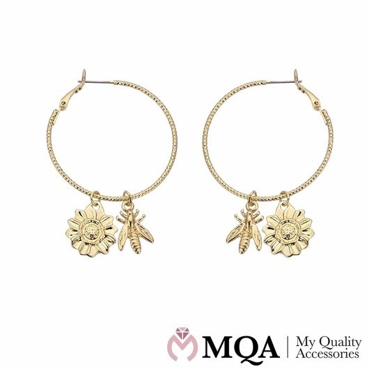 Ãrhängen med blomma och insekt