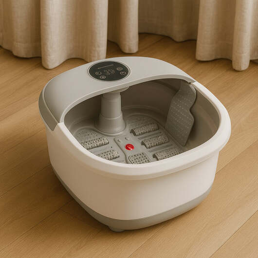 Vikbart fotspa massage, temperaturkontroll & fjärrkontroll