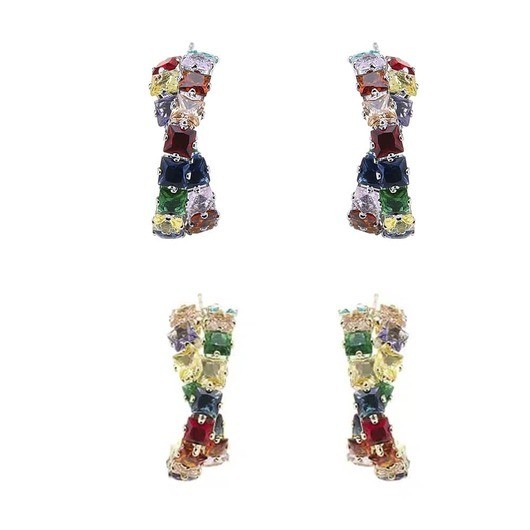 Ãrhängen med många färger, guld eller silver - Guld