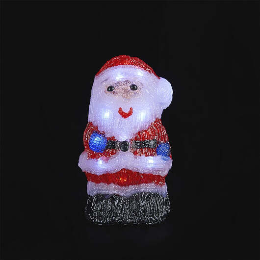 Tomte Akryl - höjd 20 cm med LED-ljus