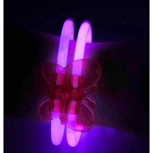 Fjärilsarmband  -  självlysande - Blå