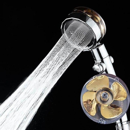Vattenbesparande duschhuvud högt tryck 360Â° roterande design 40% vattenbesparing