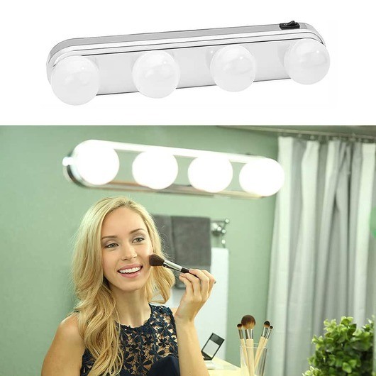 Hollywood LED Makeup Light med sugkopp för spegel
