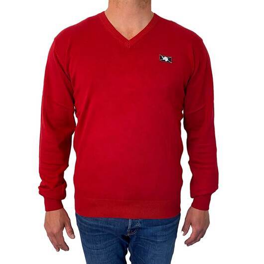 Sweatshirt Wilford Knit från Vinson Camp i Jester Red - 2X-Large
