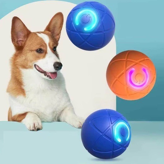 Interaktiv Automatisk Boll för Hundar och Katter - Blå
