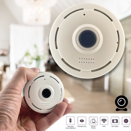 360 Â° inomhus-WiFi-kamera