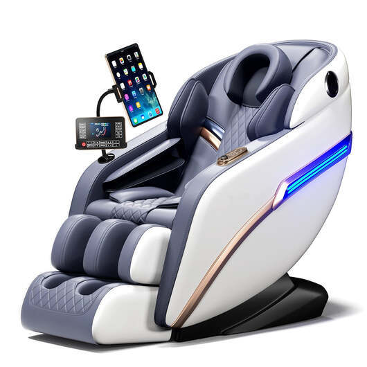 Massagestol 4D Pro+ Vit med Värmeterapi och Röststyrning  -  Modell M9 Vit