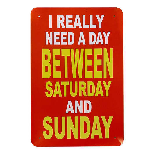 Metallskylt - I Really