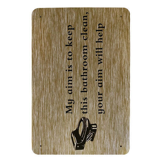 Metallskylt - My aim