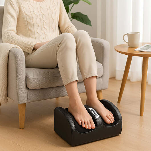 Shiatsu Fotmassageapparat med Värme  -  Bli av med ömma fötter och trötthet