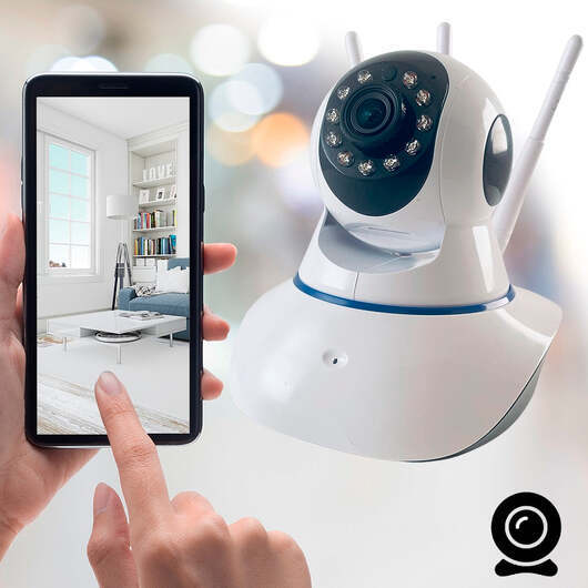 Ãvervaknings- IP-kamera med mörkerseende, lutningsfunktion & Wifi