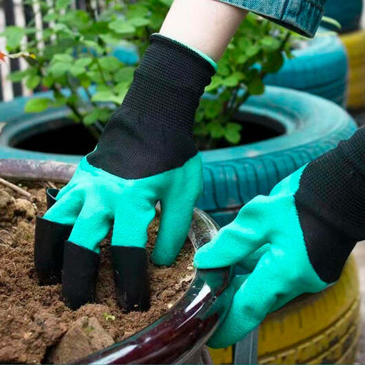 Trädgårdshandskar med klor