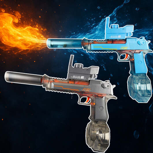 Elektrisk Vattenpistol med LED-ljus - Blå