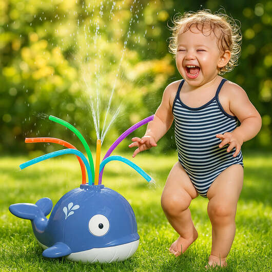 Vattenspridare för barn - Val, Sköldpadda eller Nyckelpiga - Nyckelpiga