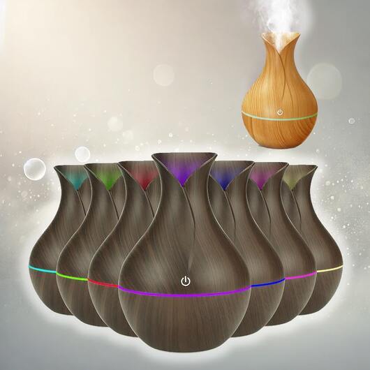 Aroma Diffuser  -  130 ml med elegant design - Ljusbrun