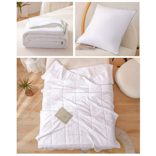 Paketpris lätt Bambu täcke och kudde (100% bambu 300TC fiber) - 140x220 cm