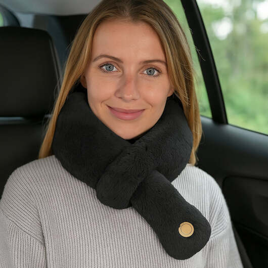 Nackkudde med inbyggd massage memoryskum två hastigheter