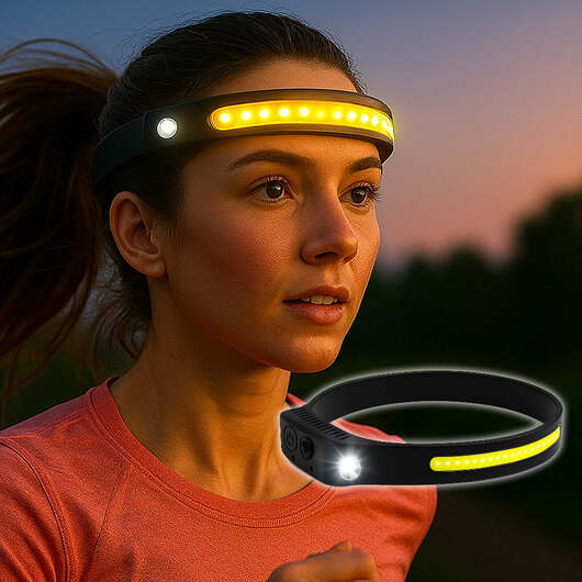 Pannlampa med COB-ljus  -  330 lumen, vattenavvisande  -  5 ljuslägen