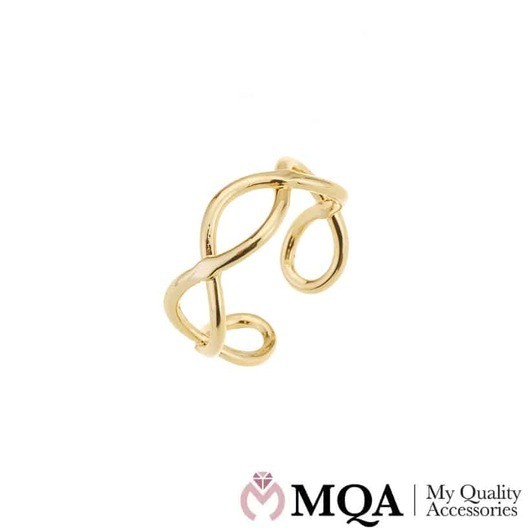 Ãrhängen guldfärgade med abstrakt vridet design