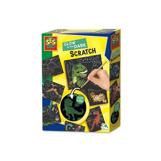 SES Glow in the Dark Scratch - Dinos