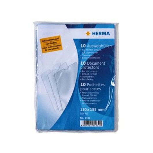 HERMA 1x10 ID Card Sleeves