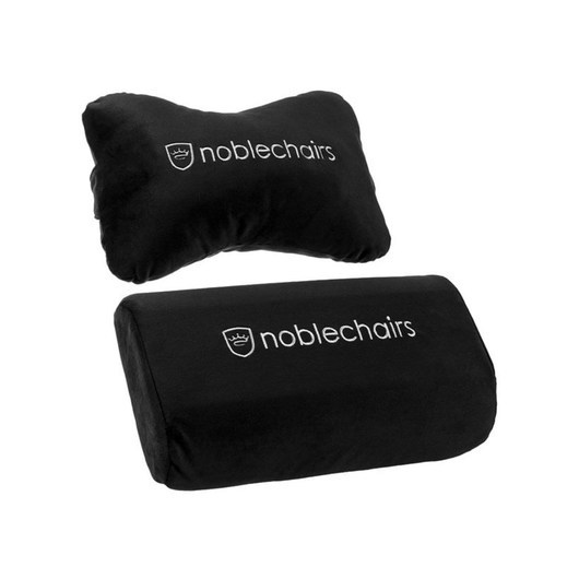 noblechairs Pillow-set for EPIC/ICON/HERO - Black/White - Svart / Vit - Tyg