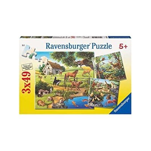 Ravensburger Forest/Zoo/Dom.Animals - 3x49p