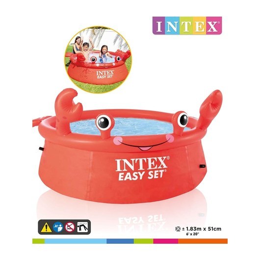 Intex Easy Set pool Krabba 183x51cm (880L)&lt;br/&gt;(Crab Easy Set Pool)