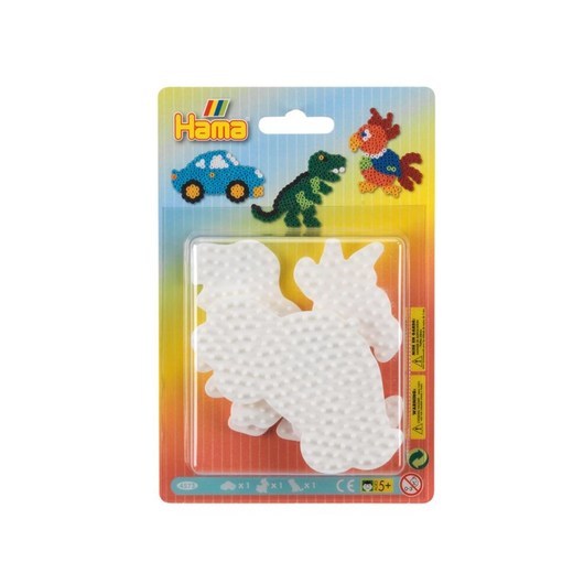 Hama Iron-on Plates - Car Parrot Dino