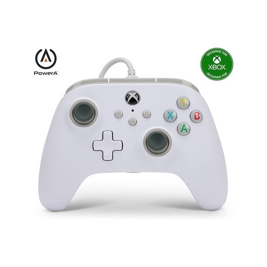 PowerA Wired Controller for Xbox Series X|S - White - Gamepad - Microsoft Xbox Serie X