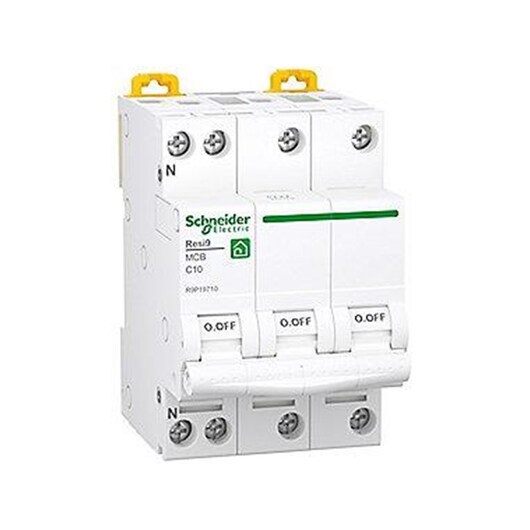 Schneider Electric Resi9 XP MCB/circuit breaker 3PN C-characteristic 10A 6kA 54mm