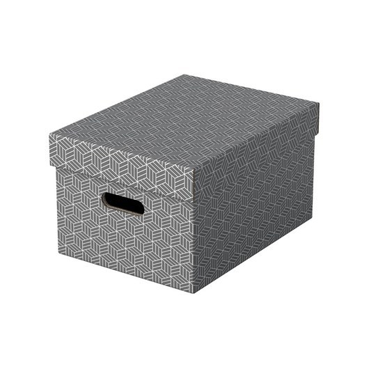 Esselte Hemförvaringsbox Medium, 3-pack, grå