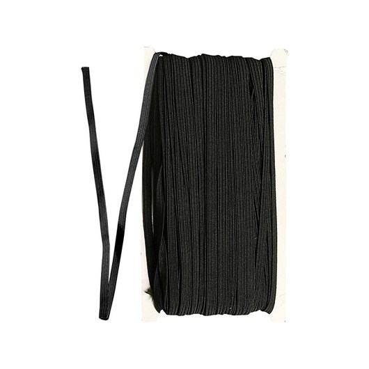 Creativ Company Elastic Thickness 6mm Black 50m