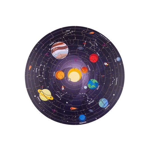 Bigjigs Floor Puzzle Solar System Round 39cm Golv