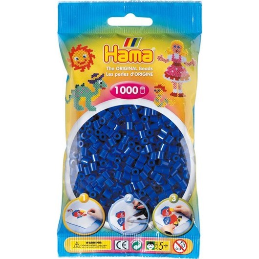 Hama Midi 5+ Ironing beads - Dark Blue - 1000pcs