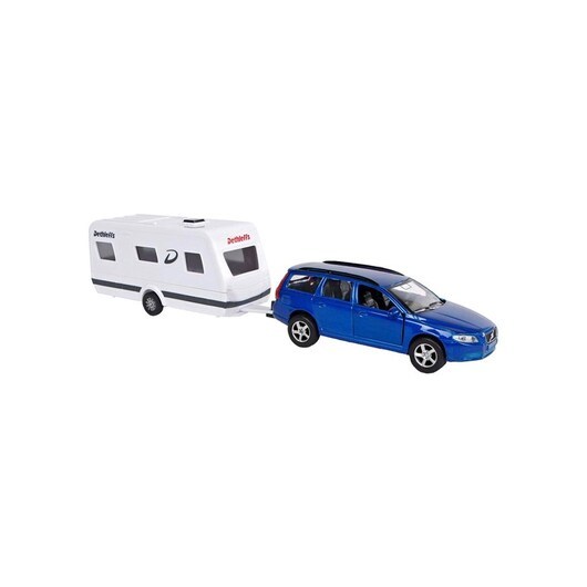 Kids Globe Volvo V70 with Dethleffs Caravan