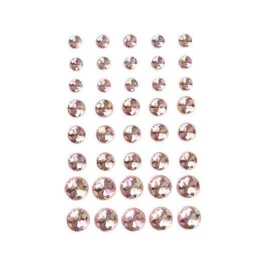 Creativ Company Rhinestones Pink 6-8-10mm 40pcs.