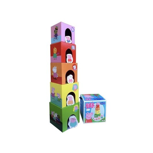 Barbo Toys Peppa Pig Stacking Cubes with figurines