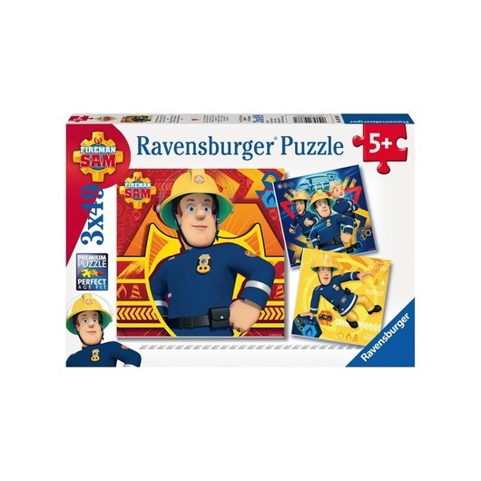 Ravensburger Fireman Sam Call Sam In Danger 3x49p