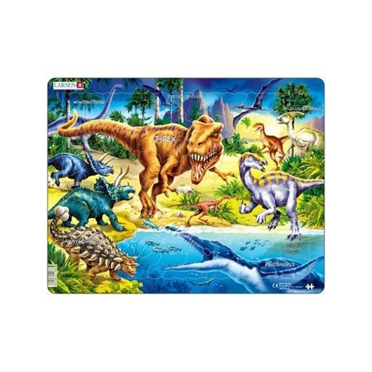 Larsen Puzzles Dinosaurs from the Cretaceous period.