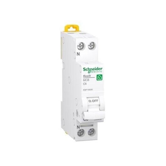 Schneider Electric Resi9 XP MCB/circuit breaker 1PN C-characteristic 6A 6kA 18mm