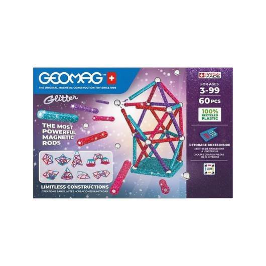 Amo Toys Geomag Glitter Recycled 60 st.
