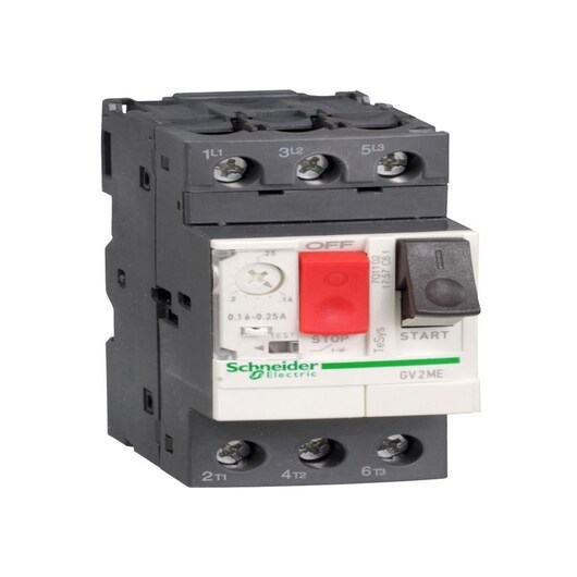 Schneider Electric Tesys gv motor circuit breaker gv2me22 thermal-magnetic 20-25a 11kw@400v icu15ka pushbutton
