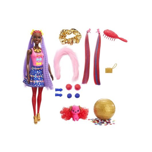 Barbie Color Reveal Glitter Doll - Glittery Blue