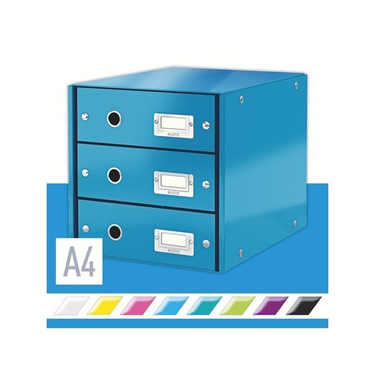 Leitz Förvaringsbox Click &amp; Store  WOW 3 lådor