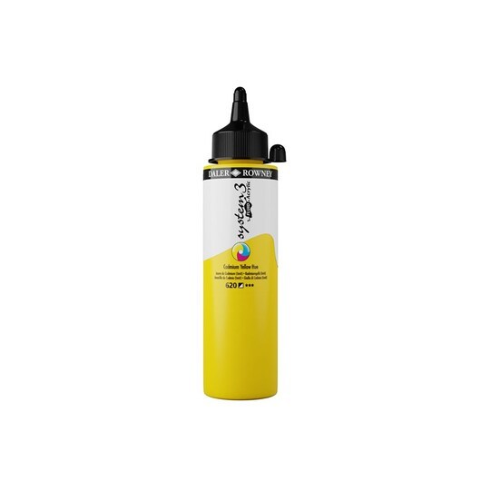Daler-Rowney System3 Fluid Acrylic 250 ml Cadmium Yellow Hue