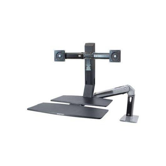 Ergotron WorkFit-A Dual with Worksurface+ - ställ